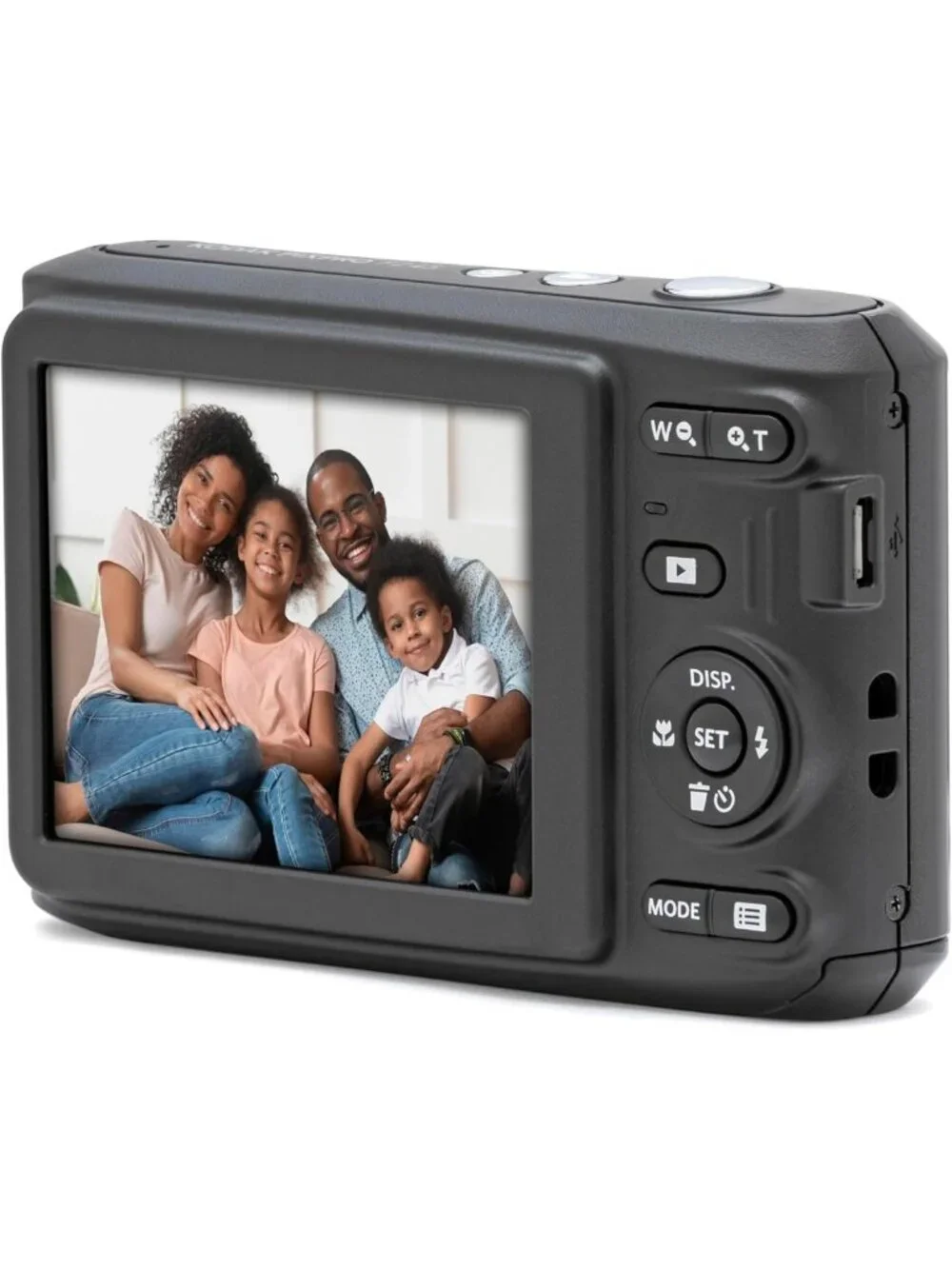 16MP Compact Digital Camera with 4X Optical Zoom, Lightweight, Easy to Use